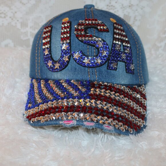 collection eighteen USA pretty sequined cap new with tags adjustable - Picture 1 of 7